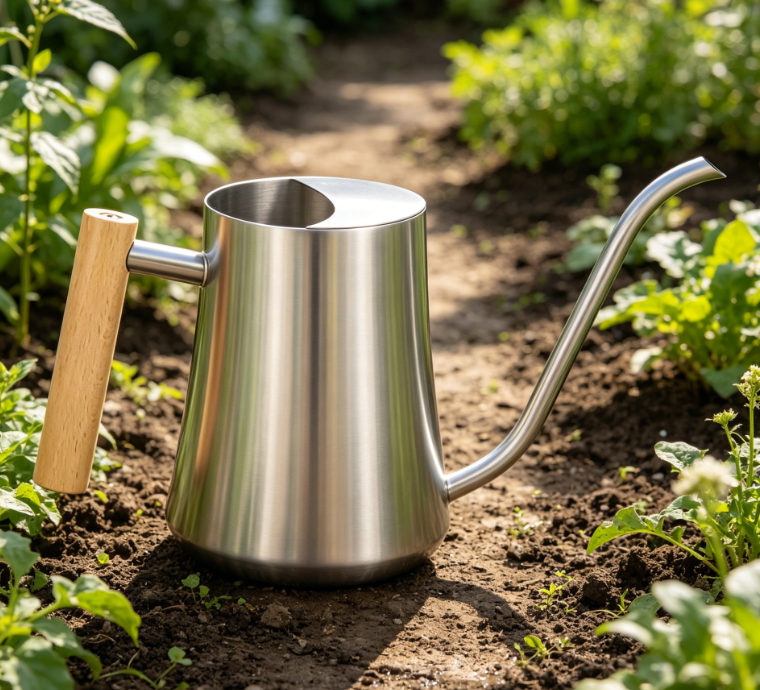 21.1-1.png Stainless Steel Long-Spout Indoor Watering Can – Precision Tool for Potted Plants - Image 1
