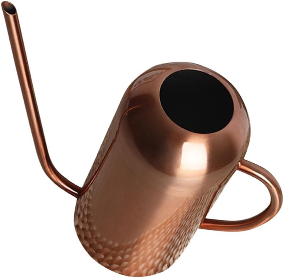 51ewS8vnu0L._AC_SL1200_.jpg Vintage Copper-Finish Stainless Steel Long-Spout Watering Can (Home Gardening) - Image 1