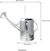 Galvanized vintage long-spout watering can with wide opening for indoor/outdoor use - Image 2